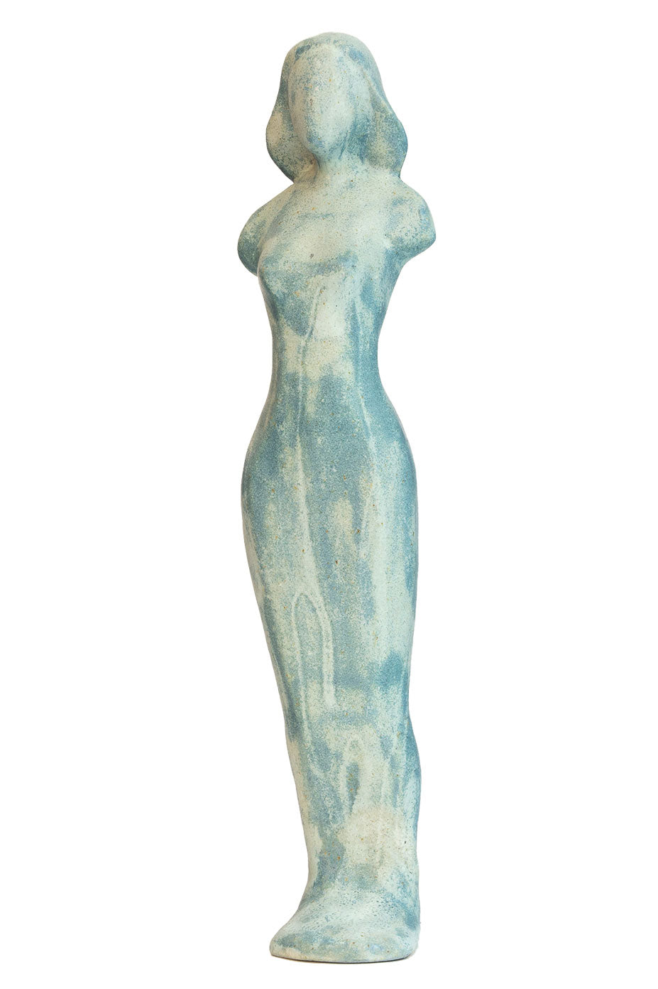 Frauenfigur - blau-weiss