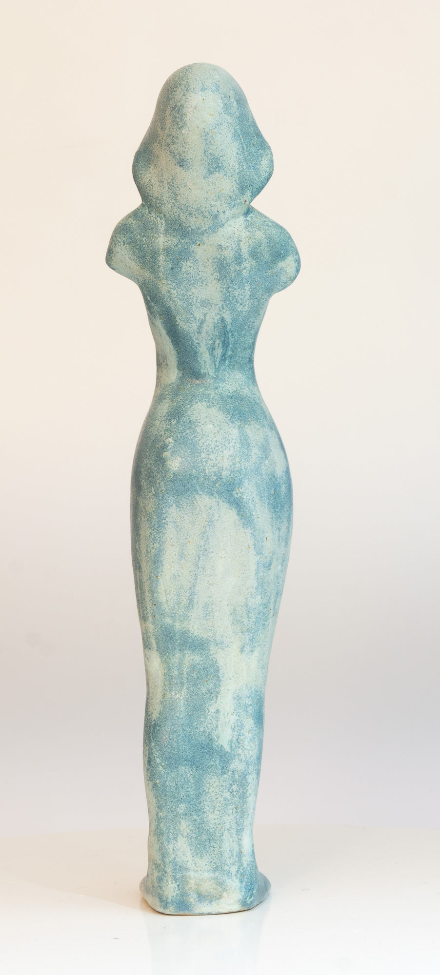Frauenfigur - blau-weiss